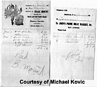 1927 receipts